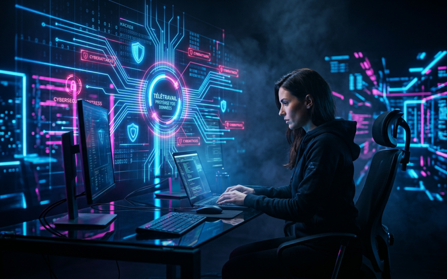 Télétravail et cyberattaques : le guide de survie pour protéger vos données en 2024
